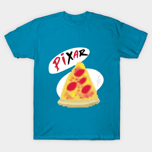 Pizza + Pixels T-Shirt by jamesweinreb